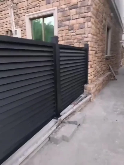 Panneaux de clôture en acier Corten découpés au laser bon marché finis enduits de poudre noire résidentielle Clôture de bordure de jardin en aluminium