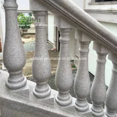 Bon prix Whosale balustrade en granit rose pour escaliers/escalier/balcon/porche