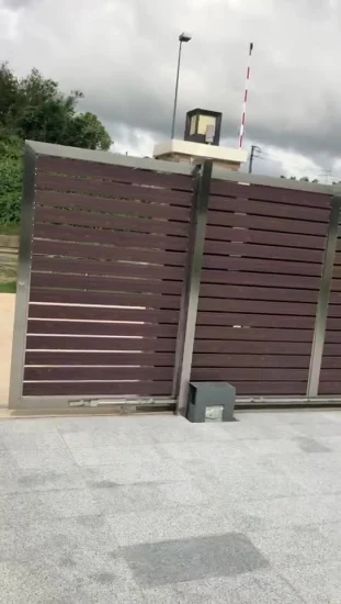 Porte industrielle en aluminium décorative adaptée aux besoins du client d'allée en métal de jardin de porte d'auvent